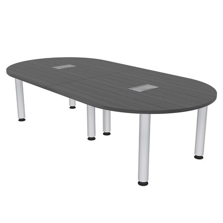 Skutchi Designs 45 in W, 96 in L, 29 in H, Engineered Wood Top, Grey H-RAC-4693-PT-AN-EL